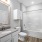 Modern bathroom with shower/tub combo at The Laurent at Carolina Forest