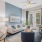 French doors accessing private patio in apartment living room at The Laurent at Carolina Forest