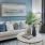 Naturally lit living room at The Laurent at Carolina Forest